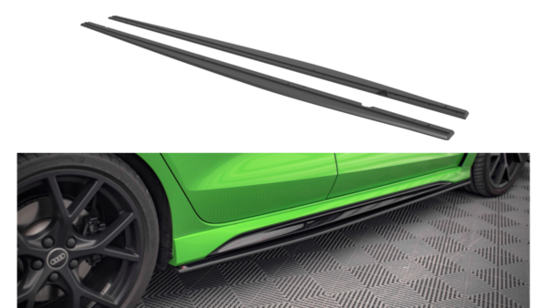 Lip Spoiler Audi RS3 8Y Side Skirts Street Pro Black