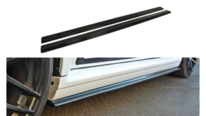 Lip Spoiler Audi RS4 B5 Side Skirts Gloss Black