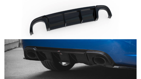 Lip Spoiler Audi RS4 B7 Rear Valance Gloss Black