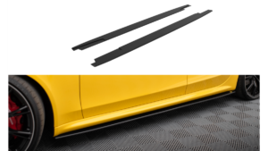 Lip Spoiler Audi RS4 B8 Side Skirts Street Pro Black