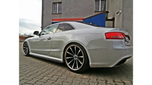 Lip Spoiler Audi RS5 8T Side Skirts Gloss Black