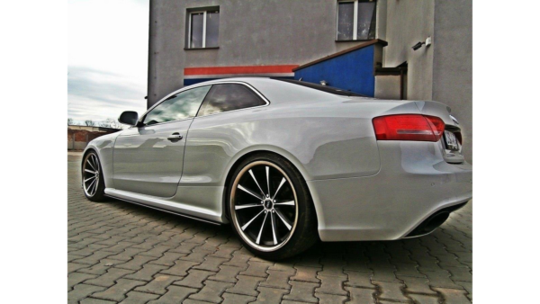 Lip Spoiler Audi RS5 8T Side Skirts Gloss Black