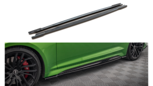 Lip Spoiler Audi RS5 F5 Facelift Side Skirts Gloss Black