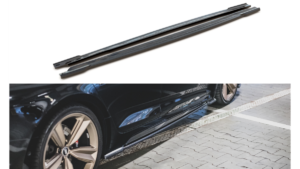 Lip Spoiler Audi RS5 F5 Facelift Side Skirts Gloss Black