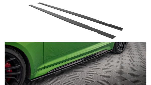Lip Spoiler Audi RS5 F5 Facelift Side Skirts Street Pro Black