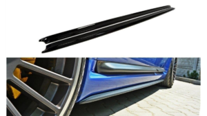 Lip Spoiler Audi RS6 C5 Side Skirts Gloss Black
