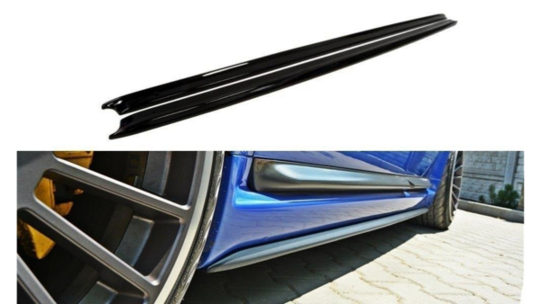 Lip Spoiler Audi RS6 C5 Side Skirts Gloss Black