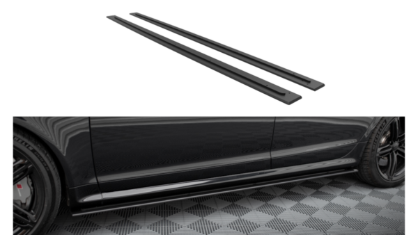 Lip Spoiler Audi RS6 C6 Side Skirts Street Pro Black