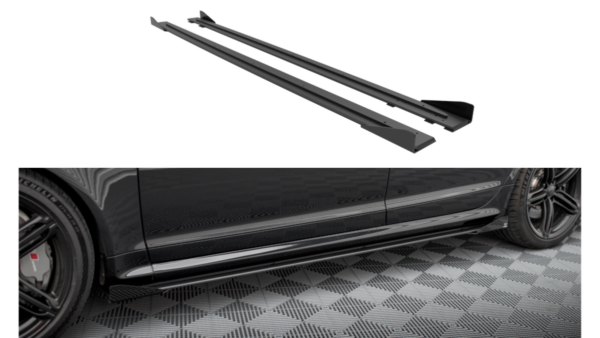 pol_pl_Dokladka-Audi-RS6-C6-Progi-Street-Pro-Black-Red-Gloss-Flaps-278307_6.png Lip Spoiler Audi RS6 C6 Side Skirts Street Pro Black-Red + Gloss Flaps