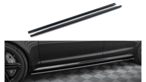 Lip Spoiler Audi RS6 C6 Side Skirts v.2 Gloss Black