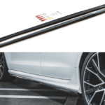 Lip Spoiler Audi RS6 C7 Side Skirts v.2 Gloss Black