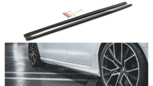 Lip Spoiler Audi RS6 C7 Side Skirts v.2 Gloss Black