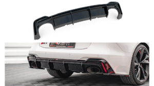 Lip Spoiler Audi RS6 RS7 C8 Rear Valance Gloss Black