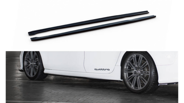 Lip Spoiler Audi RS7 C7 Facelift Side Skirts v.2