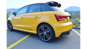 Lip Spoiler Audi S1 8X Side Skirts Gloss Black