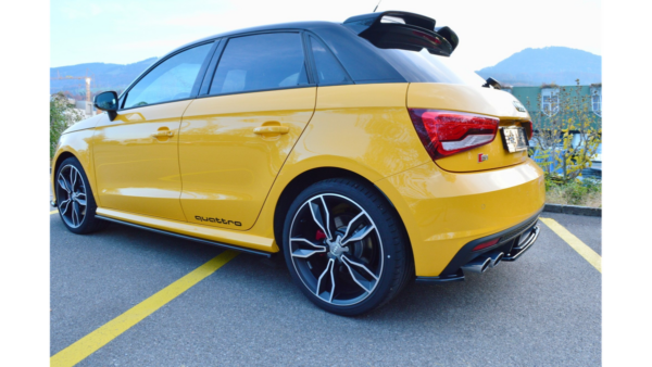 Lip Spoiler Audi S1 8X Side Skirts Gloss Black