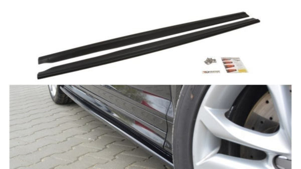 Lip Spoiler Audi S3 8P Side Skirts Gloss Black