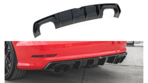 Lip Spoiler Audi S3 8V Rear Valance Gloss Black