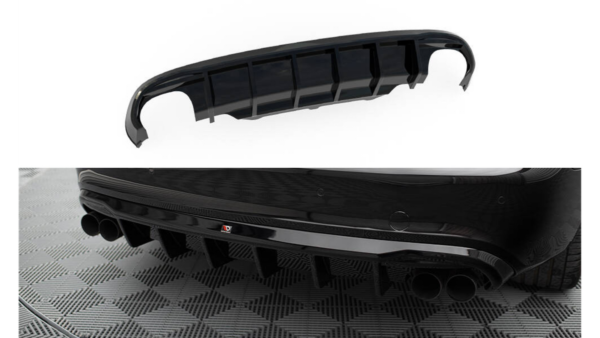 Lip Spoiler Audi S5 8T Rear Valance Gloss Black