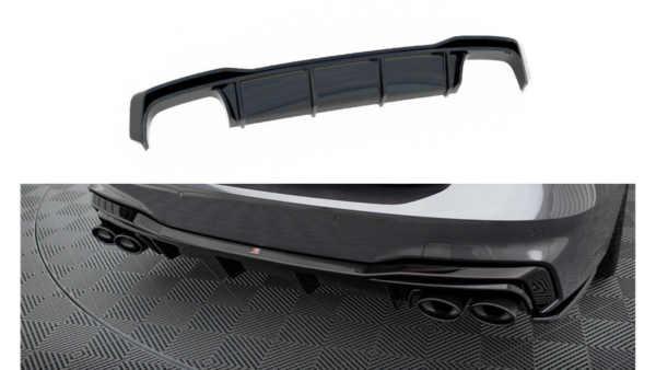Lip Spoiler Audi S7 C8 Rear Valance Gloss Black