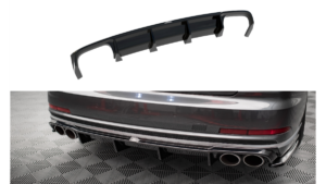 Lip Spoiler Audi S8 D5 Rear Valance Gloss Black