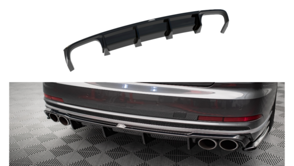 Lip Spoiler Audi S8 D5 Rear Valance Gloss Black