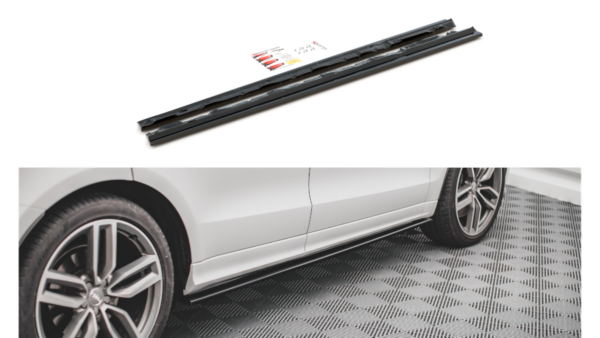Lip Spoiler Audi SQ5 8R Side Skirts Gloss Black