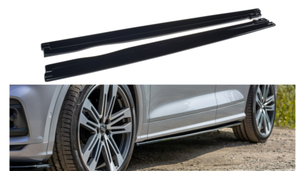 Lip Spoiler Audi SQ5 FY Side Skirts Gloss Black