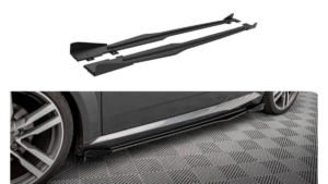 Lip Spoiler Audi TT 8S S-Line Side Skirts Street Pro Black + Gloss Flaps