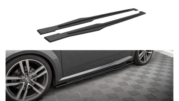 Lip Spoiler Audi TT 8S S-Line Side Skirts Street Pro Black-Red