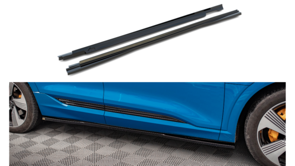 Lip Spoiler Audi e-tron Side Skirts Gloss Black