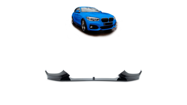 Lip Spoiler BMW 1 F20 F21 Facelift Front Bumper Gloss Black