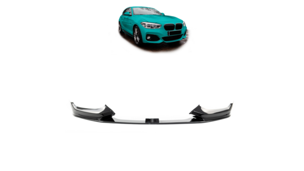 Front Bumper Lip BMW 1 F20 F21 Facelift Gloss Black