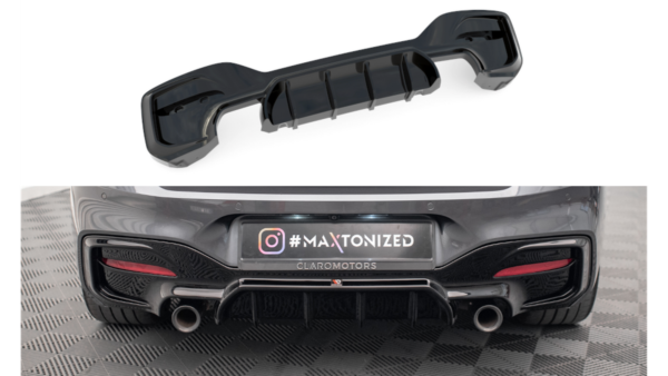 Lip Spoiler BMW 1 F20 F21 Facelift Rear Valance M-Power Gloss Black