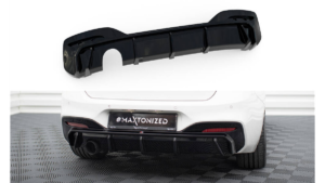 Diffuser BMW 1 F20 Facelift M-Pack Rear Valance, Single Exhaust Version (One Side) Gloss Black