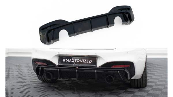 Lip Spoiler BMW 1 F20 Facelift M-Pack Rear Valance v.3 Gloss Black
