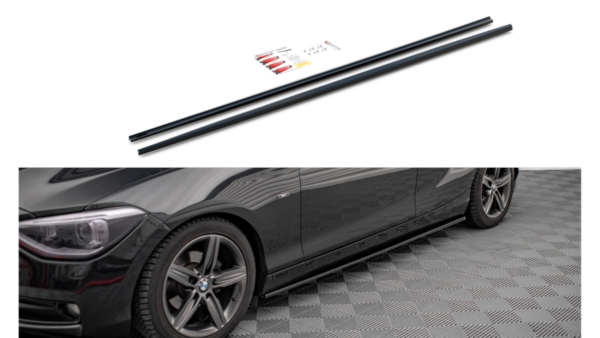Lip Spoiler BMW 1 F20 Side Skirts Gloss Black