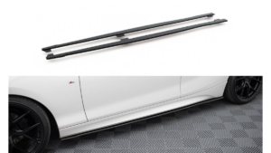 Lip Spoiler BMW 1 F20 Side Skirts Racing v.2 Black