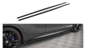 Lip Spoiler BMW 1 F20 Side Skirts v.1 Gloss Black