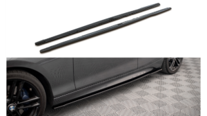 Lip Spoiler BMW 1 F20 Side Skirts v.2 Gloss Black