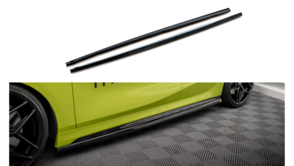 Lip Spoiler BMW 1 F40 M-Pack Side Skirts v.4 Gloss Black