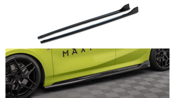 Lip Spoiler BMW 1 F40 M-Pack Side Skirts v.5 Gloss Black