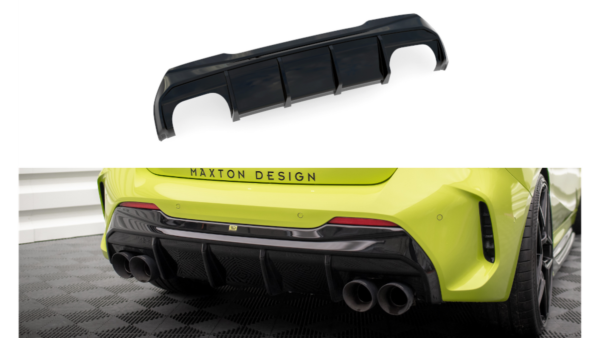 Lip Spoiler BMW 1 F40 M-Pack Rear Valance v.3 Double Exhaust Version Gloss Black