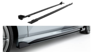 Side Skirts BMW 1 F70 Street Pro Black + Gloss Flaps