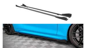 Lip Spoiler BMW 2 F87 M-Pack Side Skirts Street Pro Black + Gloss Flaps