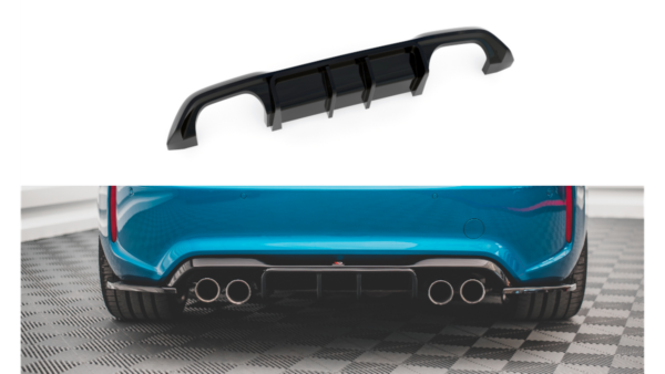 Lip Spoiler BMW 2 F87 M-Pack Rear Valance Gloss Black