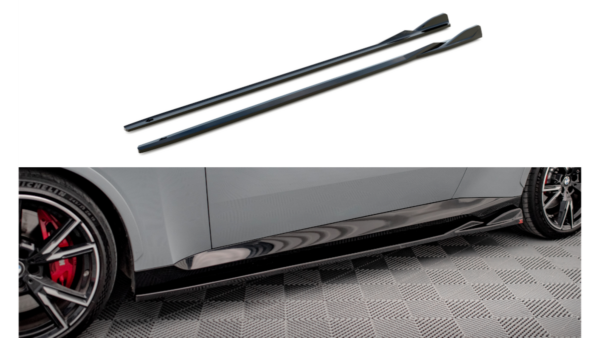 Lip Spoiler BMW 2 G42 M-Pack Side Skirts v.1 Gloss Black