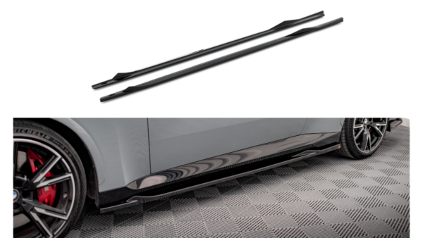 Lip Spoiler BMW 2 G42 M-Pack Side Skirts v.2 Gloss Black