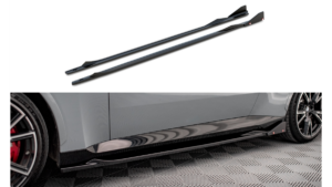 Lip Spoiler BMW 2 G42 M-Pack Side Skirts v.2 Gloss Black + Flaps