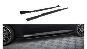 Lip Spoiler BMW 2 G42 Side Skirts Street Pro Black + Gloss Flaps